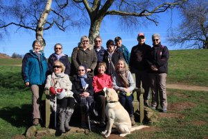 this is a picture of the malvern group walking together